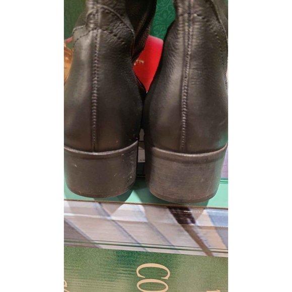 Antonio Melani Black Leather Boots Size 7.5 - Picture 5 of 5